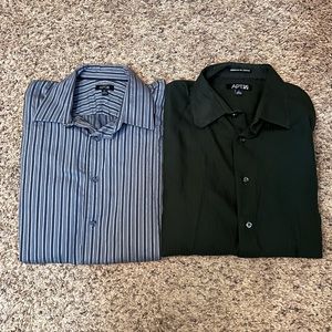2 Men’s Button Down Long sleeve shirts
